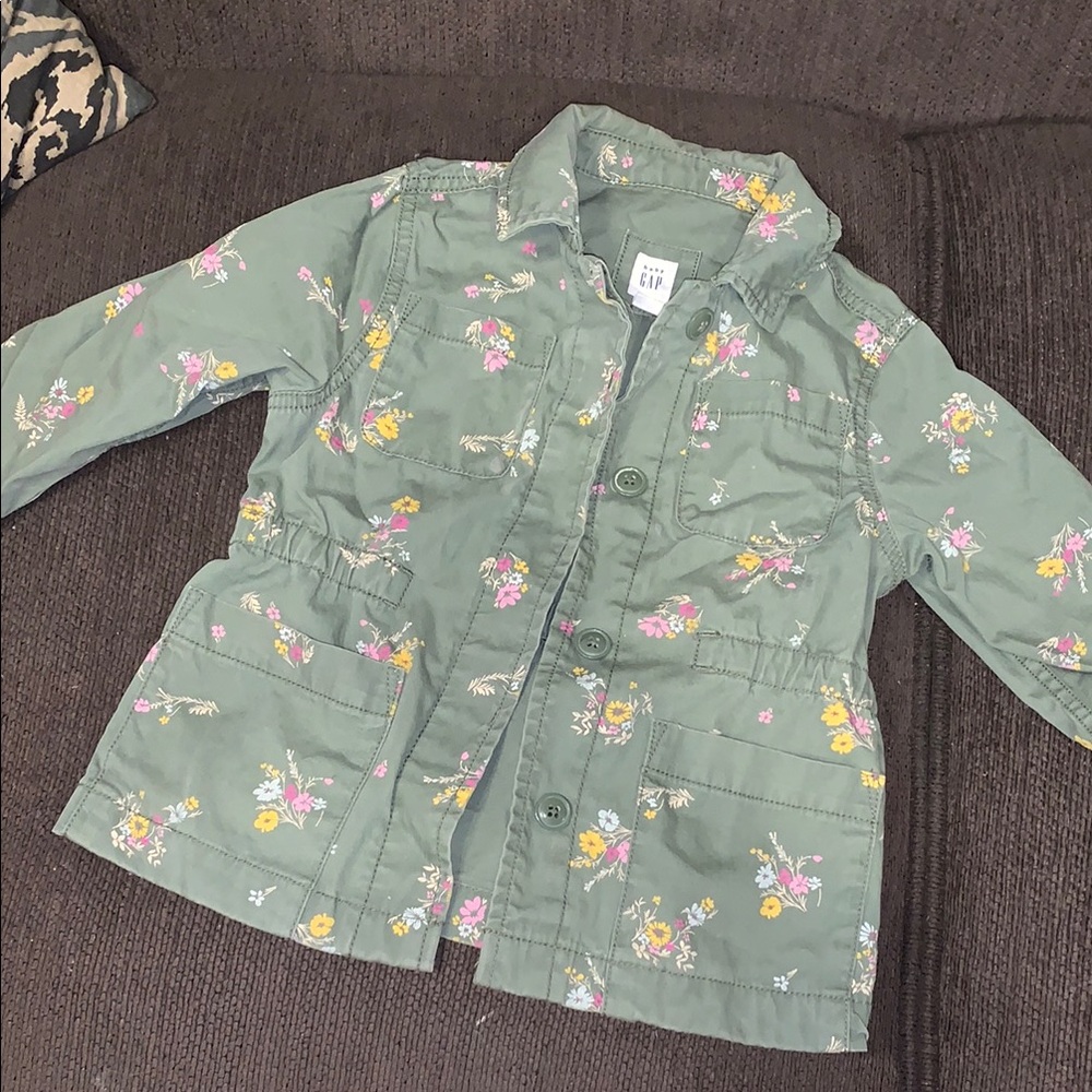 Floral Green Kids Jacket by GAP
